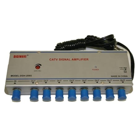 Homevision Technology Homevision Technology DGS208G 45-862MHz CATV 1 in 8 out Signal Amplifier DGS208G